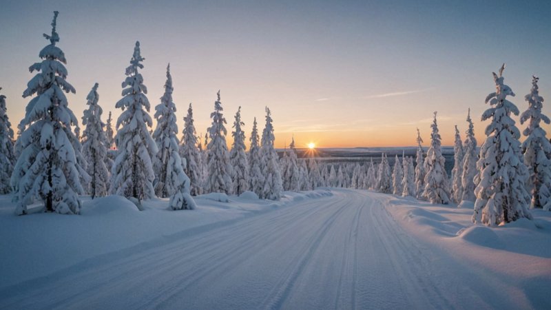 Lappland, vinterlandskap, resa, natur, skönhet