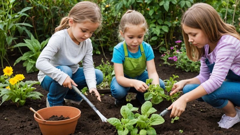 odling med barn, lärande genom odling, familjeaktiviteter, hållbar odling, odlingstips för barn