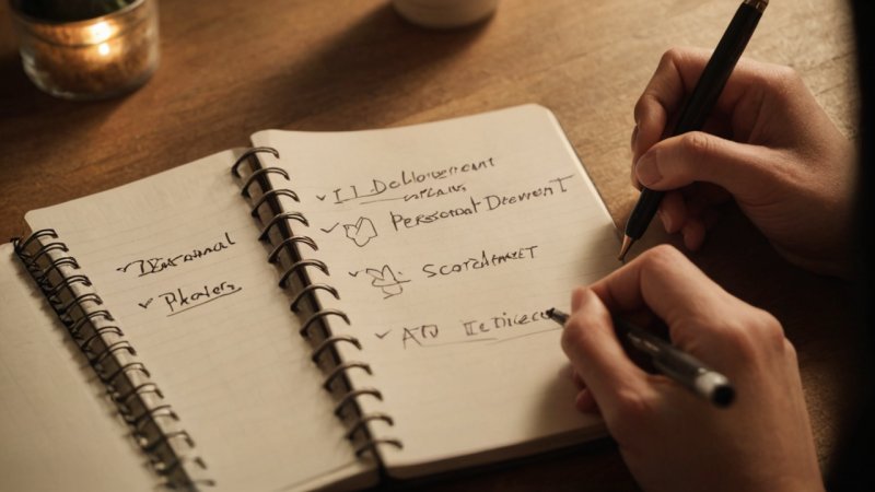 personlig utvecklingsplan, målsättning, motivation, självförbättring, handlingsplan