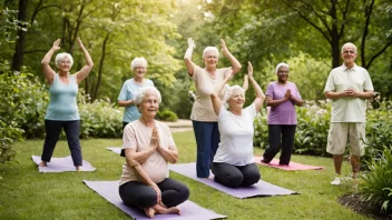 hälsosamma aktiviteter för äldre, främja rörlighet, välbefinnande, träning, natur, yoga, trädgårdsarbete, simning, kreativa hobbies
